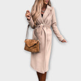 Eliza | Elegant Long Coat with Belt