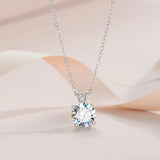 Exclusive Sterling Silver Necklace with Moissanite
