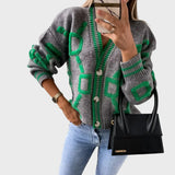 Signe | Knitted Vest with Geometric Pattern