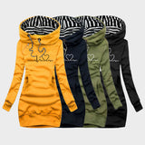 Triin | Autumn Dress with Heart Pattern