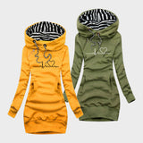 Triin | Autumn Dress with Heart Pattern