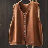 Wide Women's Cardigan – V-Neck and Short Sleeves