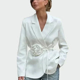 Mia | Jacket with a Waistline in Pink