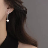 Vintage Geometric Heart Earrings