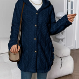Women's Cable Knit Hooded Cardigan – Soft and Comfortable Long Sleeves