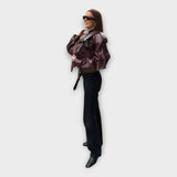 Elina | Leather Jacket with Stylish Details