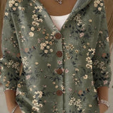 Colomba | Printed Cardigan with Hood