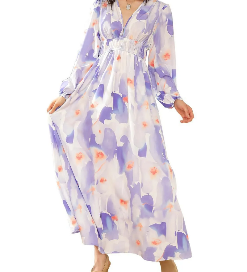 Celine | Women's Dress with Floral Pattern