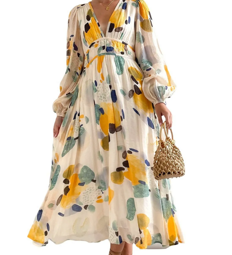 Celine | Women's Dress with Floral Pattern