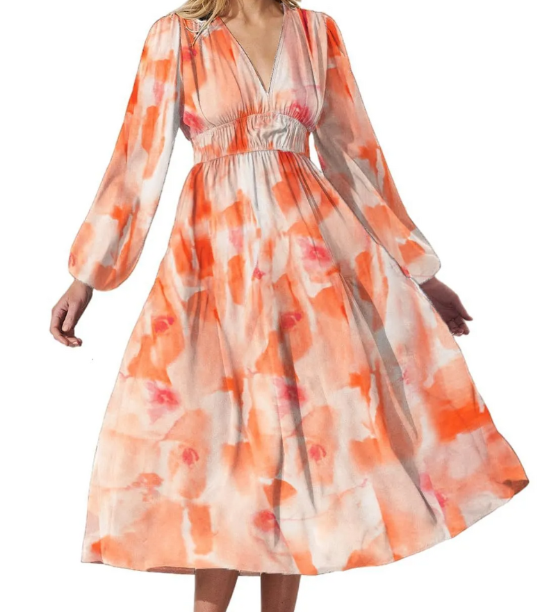 Celine | Women's Dress with Floral Pattern