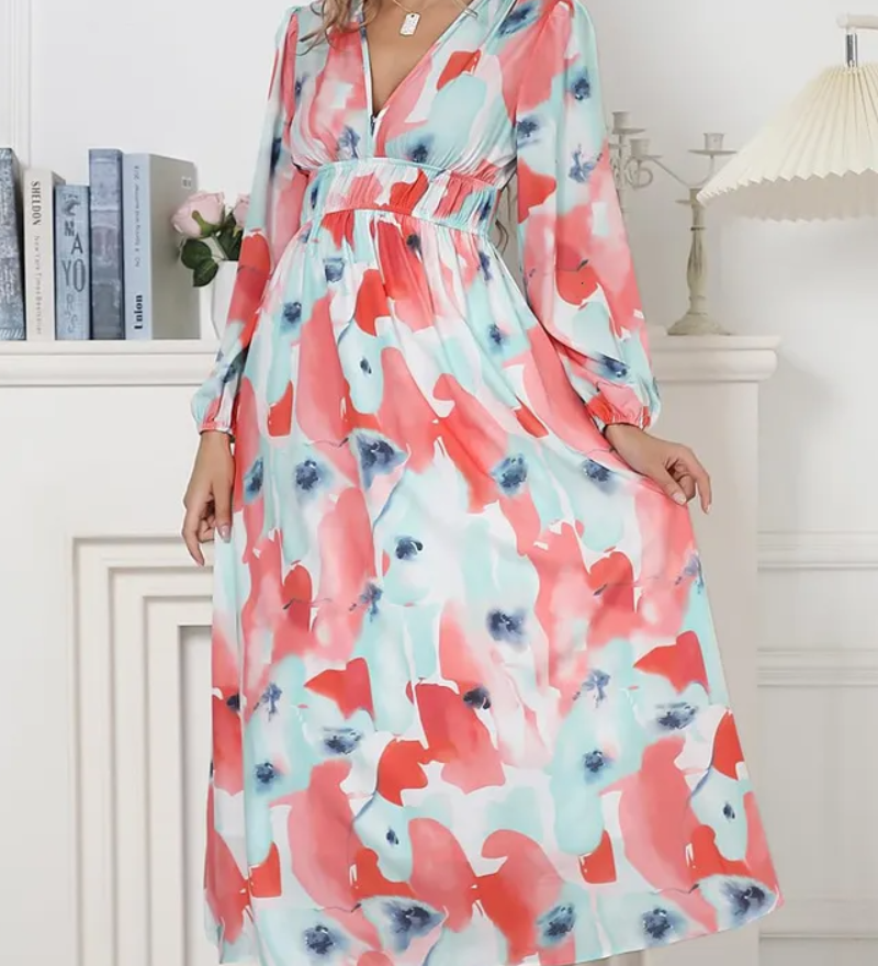 Celine | Women's Dress with Floral Pattern