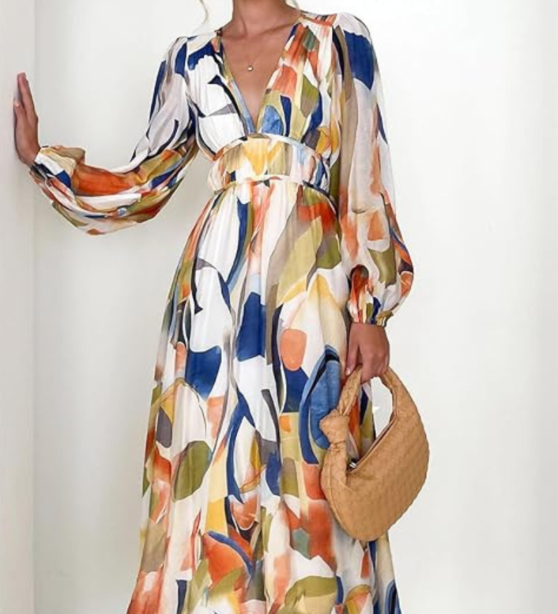 Celine | Women's Dress with Floral Pattern