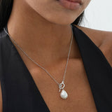 Elegant Necklace with Golden Pearl