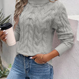 Thick Turtleneck Sweater for Women – Cozy Oversized Knit Sweater