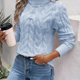 Thick Turtleneck Sweater for Women – Cozy Oversized Knit Sweater