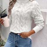 Thick Turtleneck Sweater for Women – Cozy Oversized Knit Sweater