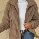 Women's Winter Vest with Zipper and Long Sleeves in Ribbed Fleece