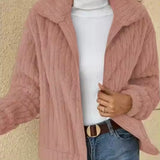 Women's Winter Vest with Zipper and Long Sleeves in Ribbed Fleece
