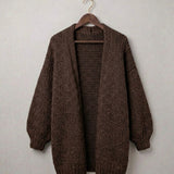 Oversized women's knit cardigan - Soft and relaxed