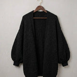Oversized women's knit cardigan - Soft and relaxed