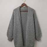 Oversized women's knit cardigan - Soft and relaxed