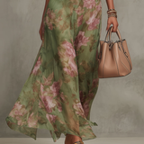 Livia | Elegant Floral Maxi Halter Dress
