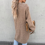Long Casual Knit Gilet for Women