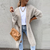 Long Casual Knit Gilet for Women