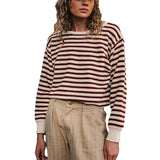 Women’s striped colour-block knit sweater – Soft and modern