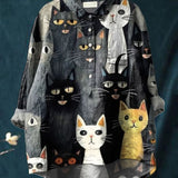 Nora | Women's Fantasy Print Loose-Fitting Shirt