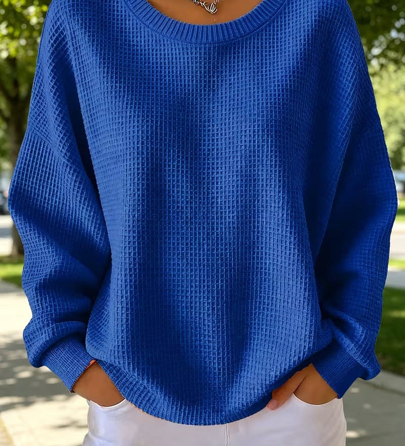Women's quilted patchwork sweatshirt - Soft and casual
