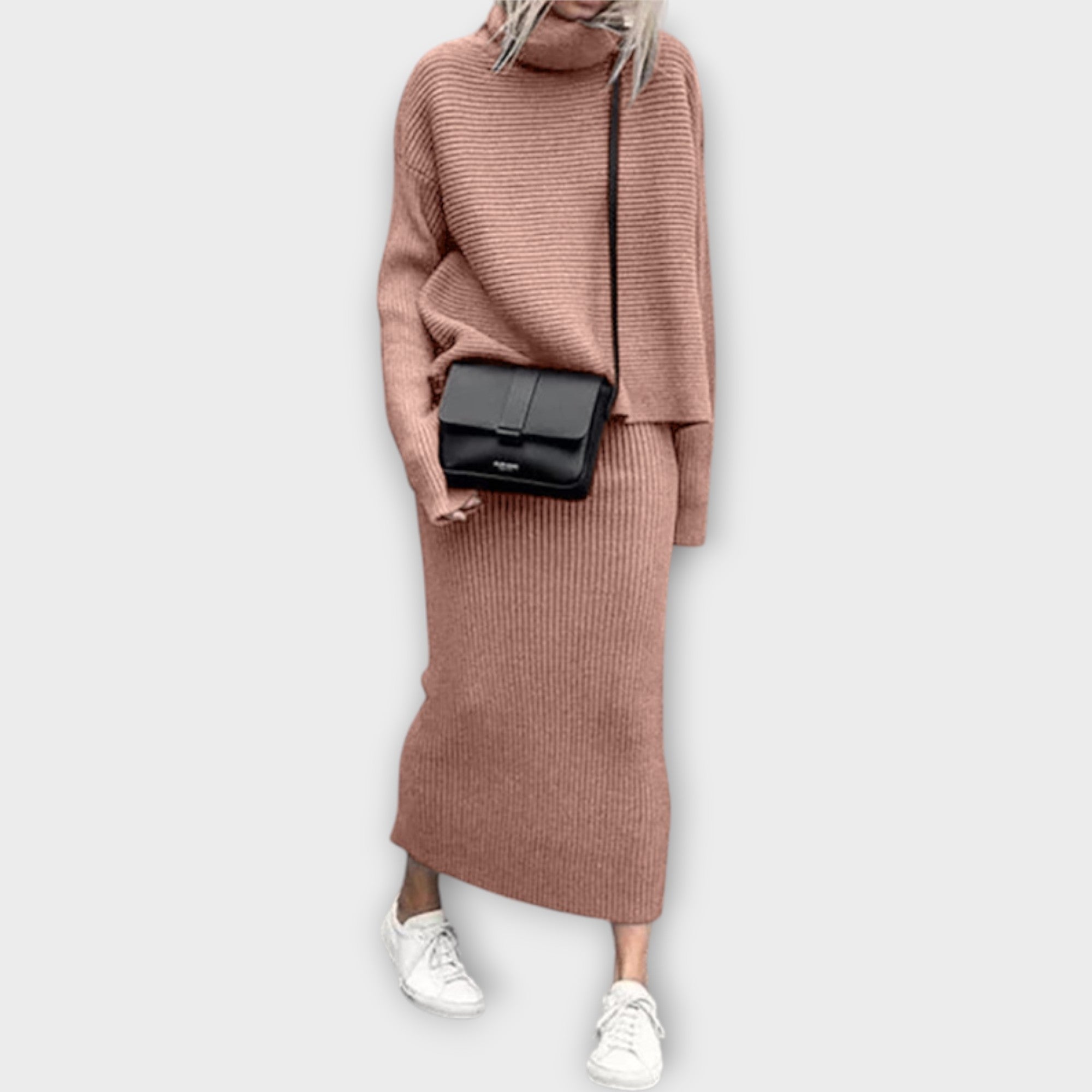 Ivy | Coordinated Set with High Neck and Skirt