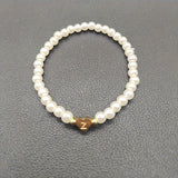 Chic Bracelet with Heart Initial (A–Z)