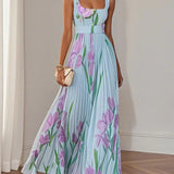 Yara | Pleated Maxi Dress