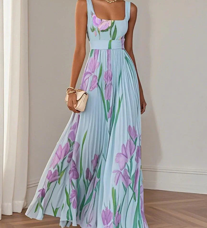 Yara | Pleated Maxi Dress
