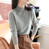 Basic women's high-neck sweater - Soft and essential