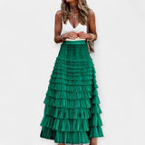 Nina | Boho Skirt with Mesh Trim