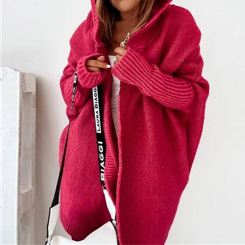 Long Women's Cardigan | With Hood