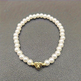 Chic Bracelet with Heart Initial (A–Z)