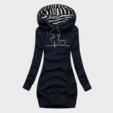 Triin | Autumn Dress with Heart Pattern