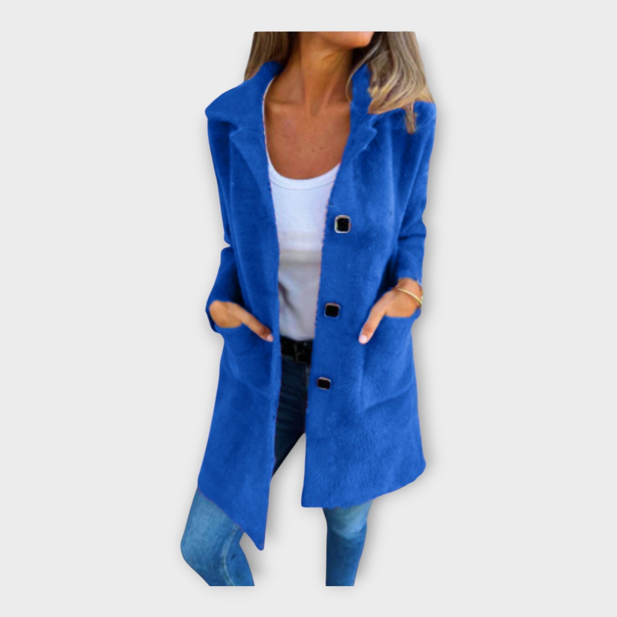 Kristiina | Elegant wool coat with closure