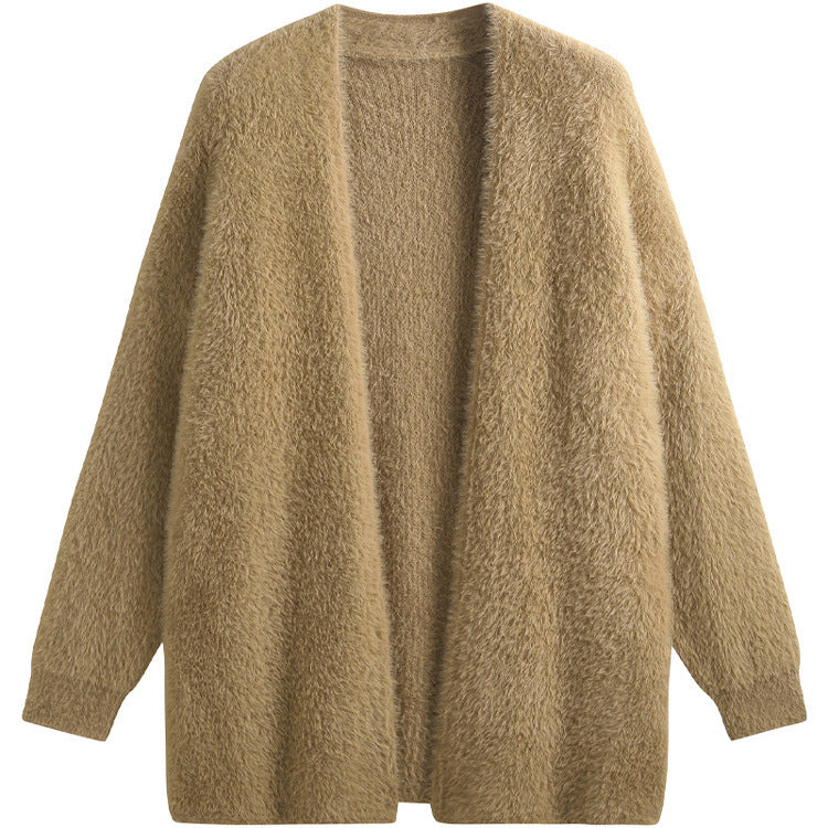 Women's Thick Knit Cardigan – Warm and Comfortable Style for Autumn and Winter