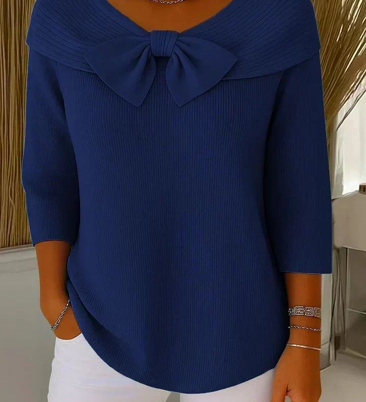 Teresina | Sweater with Bow and Round Neck