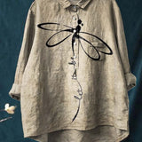 Anaïs | Women's Graceful Butterfly Print Everyday Shirt