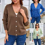 Buttoned women’s knit cardigan – Soft and versatile