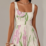 Yara | Pleated Maxi Dress