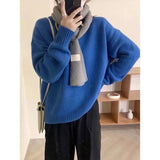 Luxurious Oversized Women's Pullover – Loose-Fitting Sweater in Mohair Blend