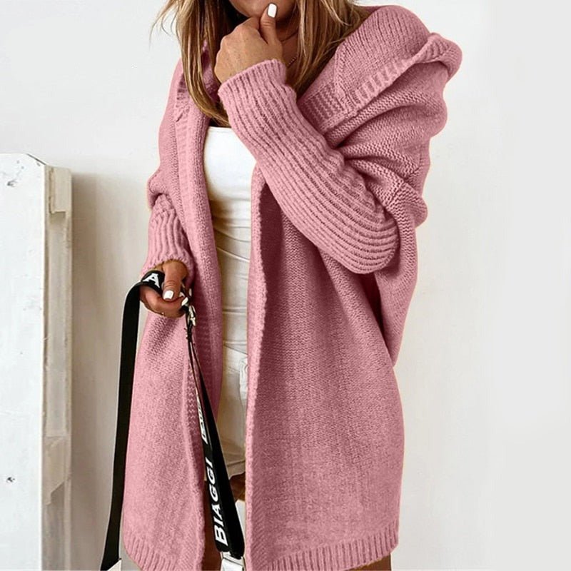 Long Women's Cardigan | With Hood