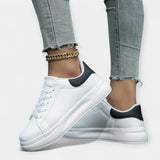Alisa | White Leather Trainers