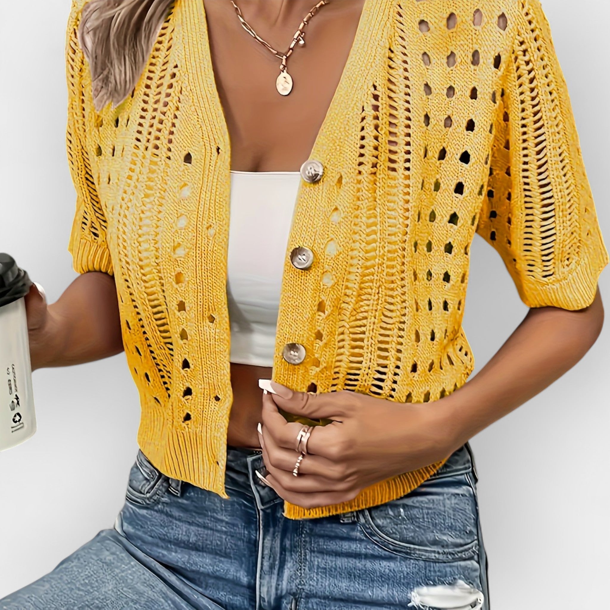 Daria | Short-Sleeved Summer Cardigan